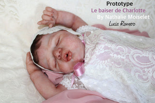 Kit bébé Reborn SILICONE "Le Baiser de Charlotte" by Nathalie Moiselet
