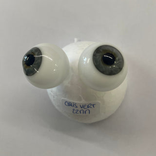 Ojos de cristal - Bola - Verde Gris