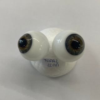 Yeux en verre - Boule - Topaze