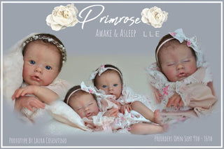 Preorder kit bébé reborn "Primrose éveillée" by Laura lee Eagles