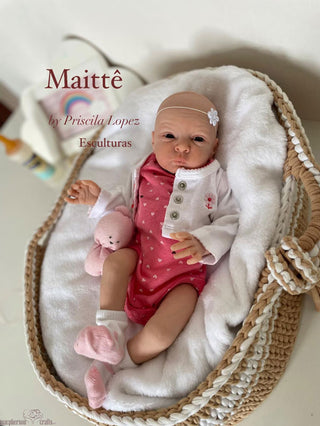 Preordre Edition anniversaire Kit bébé reborn "Maitté" by Priscila Lopez